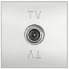 Ecoplast Розетка TV оконечная (серебристый металлик) LK45, 852103-1