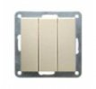 Ecoplast Выключатель 3-клавишный (схема 1+1+1) 16 A, 250 B, LK60 862101