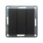 Ecoplast Выключатель 3-клавишный (схема 1+1+1) 16 A, 250 B, LK60 862108