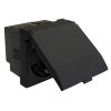 Ecoplast Розетка с заземляющими контактами, шторками и крышкой, LK45 851508