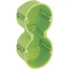 Ecoplast GE40023 Коробка установочная 2-местная для в полых стен 141х70х45мм, металлические лапки, IP30 44958