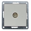 Ecoplast Накладка розетки TV (серебристый металлик) LK80 845103-1
