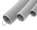 Ecoplast Труба ПП HF-FR гофрированная тяжелая, с зондом, без галогена, ПЛЛ 40мм ПВ-0 61140HFR-W