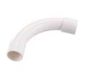 Ecoplast Поворот 90гр., для аспирационной системы D25мм, АБС 49125-10W