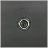 Ecoplast Розетка TV оконечная (черный бархат) LK45, 852108-1