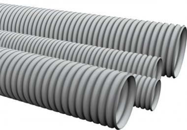 Фотография товара 'Экопласт Труба HFLS гофрированная тяжелая, с зондом, без галогена, низкое дымовыделение, 20 мм 61120HFLS'