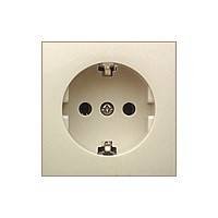 Фотография товара 'Ecoplast Розетка с заземляющим контактом, со шторками матовая поверхность (бежевый) LK45, 851401-1'
