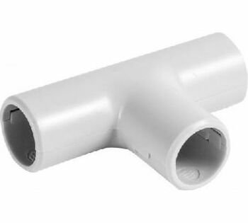 Фотография товара 'Ecoplast TI20G Тройник (2 част.) для труб D20мм, 41320-W'