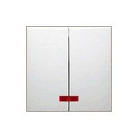 Фотография товара 'Ecoplast Выключатель 2-клавишный, с индикаторами (схема 5L) 16 A, 250 B, LK60 861204'