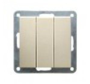 Фотография товара 'Ecoplast Выключатель 3-клавишный (схема 1+1+1) 16 A, 250 B, LK60 862101'