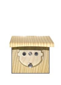 Фотография товара 'Ecoplast Розетка с заземляющими контактами, шторками и крышкой, LK60 863425'