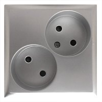 Фотография товара 'Ecoplast Розетка двойная без замыкающих контактов, со шторками, LK60 863603'