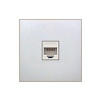 Фотография товара 'Ecoplast Накладка с суппортом розетки компьютерной и телефонной на 1 вход БЕЗ разъема LK60 866104-0'