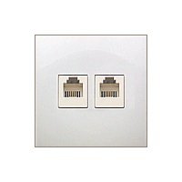 Фотография товара 'Ecoplast Розетка телефонная двойная 2хRJ-11 с накладкой LK60 865604'