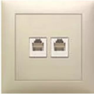 Фотография товара 'Ecoplast Розетка телефонная двойная 2хRJ-11 с накладкой LK60 865601'