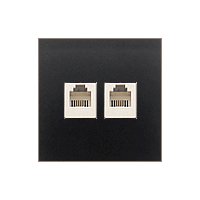 Фотография товара 'Ecoplast Розетка телефонная двойная 2хRJ-11 с накладкой 865608'