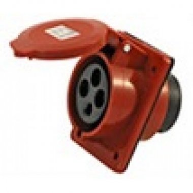 Фотография товара 'Ecoplast Розетка прямая стационарная защищенная внутренняя 3Р+РЕ+N 16А 380В IP44 89416'