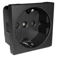 Фотография товара 'Ecoplast Розетка с заземляющими контактами, со шторками, LK45 851408'