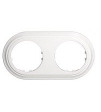 Фотография товара 'Ecoplast Рамка 2-постовая (белая) CLASSIC, 894204-1'