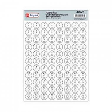 Фотография товара 'Ecoplast Наклейки с калиброванными отверстиями, 49627'
