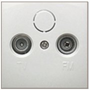 Фотография товара 'Ecoplast Накладка розетки TV+FM+SAT 2(3) LK60 865204'