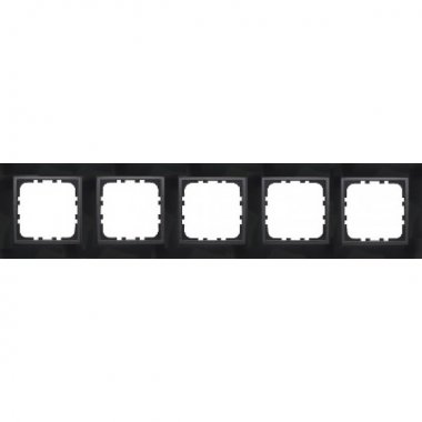 Фотография товара 'Ecoplast Рамка 5-постовая из натурального темного стекла LK80 864510'