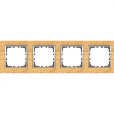 Фотография товара 'Ecoplast Рамка 4-постовая из натурального светлого дерева LK80 864455'