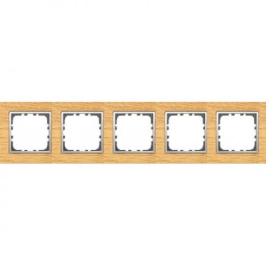 Фотография товара 'Ecoplast Рамка 5-постовая из натурального светлого дерева LK80 864555'