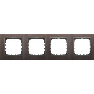 Фотография товара 'Ecoplast Рамка 4-постовая из натурального темного дерева LK80 864445'