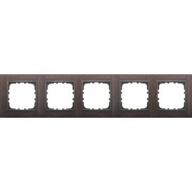 Фотография товара 'Ecoplast Рамка 5-постовая из натурального темного дерева LK80 864545'