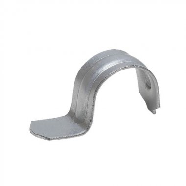 Фотография товара 'Ecoplast Скоба оцинкованная однолапковая без монтажного отверстия, для трубы D40мм, 43741'