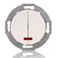 Фотография товара 'Ecoplast Выключатель двухклавишный (схема 5L) с индикатором 10 A, 250 B Vintage 881204-1'