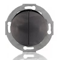 Фотография товара 'Ecoplast Переключатель двухклавишный с двух мест (схема 6+6) 10 A, 250 B Vintage 881308-1'