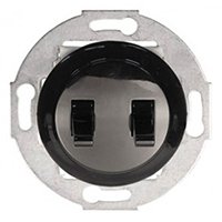 Фотография товара 'Ecoplast Выключатель 2-рычажковый (схема 5) 10 A, 250 B Vintage 882308-1'