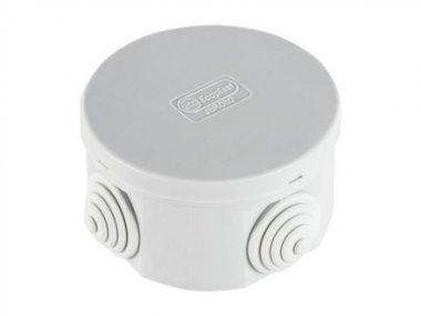 Фотография товара 'Ecoplast JBR080 Коробка распределительная о/п, D=80х40мм 4 вых., IP44, 44005W-1'