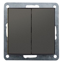 Фотография товара 'Ecoplast Выключатель 2-клавишный (схема 5) 16 A, 250 B 841108-1'