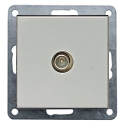 Фотография товара 'Ecoplast Накладка розетки TV (серебристый металлик) LK80 845103-1'