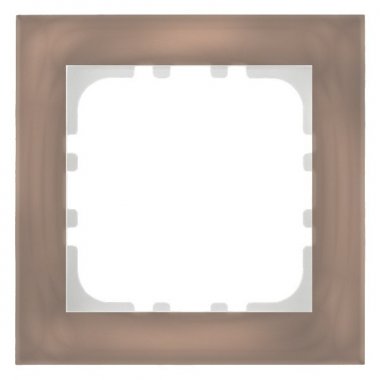 Фотография товара 'Ecoplast Рамка 1-постовая, натуральное стекло (кремовый) LK80 844117-1'