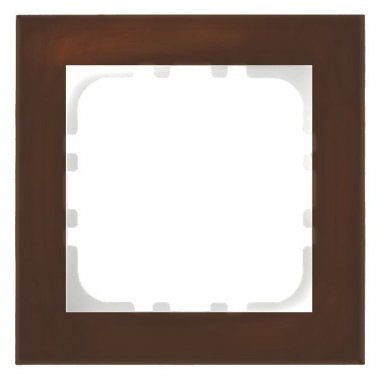 Фотография товара 'Ecoplast Рамка 1-постовая, натуральное стекло (серо-коричневый) LK80 844119-1'