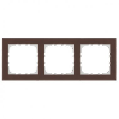 Фотография товара 'Ecoplast Рамка 3-постовая, натуральное стекло (серо-коричневый) LK80 844319-1'