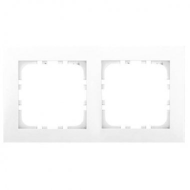Фотография товара 'Ecoplast Рамка 2-постовая (белый) LK80 844204-1'
