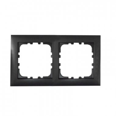 Фотография товара 'Ecoplast Рамка 2-постовая (черный бархат) LK80 844208-1'