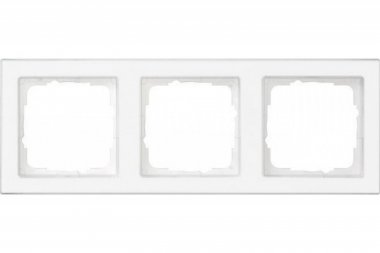 Фотография товара 'Ecoplast Рамка 3-постовая (белый) LK80 844304-1'