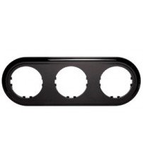Фотография товара 'Ecoplast Рамка 3-постовая круглая (черный) Vintage-Classic 889308-1'