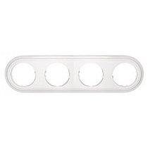 Фотография товара 'Ecoplast Рамка 4-постовая круглая (белый) Vintage-Classic 889404-1'