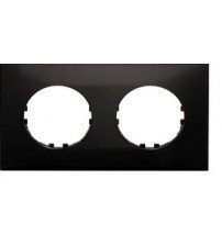 Фотография товара 'Ecoplast Рамка 2-постовая квадрат (черный) Vintage-Quadro 884208-1'