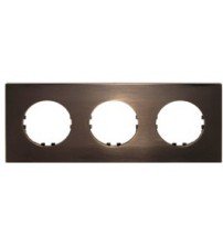 Фотография товара 'Ecoplast Рамка 3-постовая квадрат (бронза) Vintage-Quadro 884327-1'