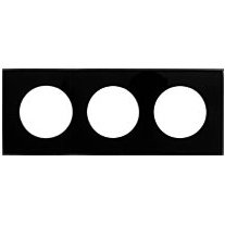 Фотография товара 'Ecoplast Рамка 3-постовая квадрат из натурального темного стекла Vintage 884310-1'