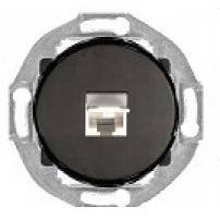 Фотография товара 'Ecoplast Накладка для розетки телефонной, компьютерной RJ (черный) Vintage, 885508-0'