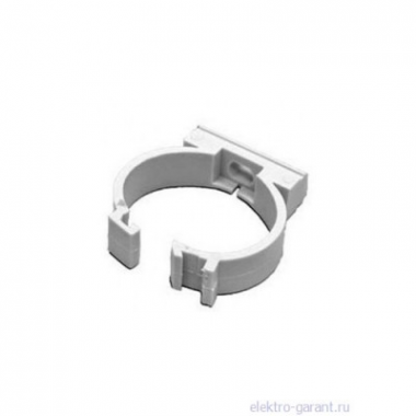 Фотография товара 'Ecoplast Держатель с защелкой для труб D25мм, АБС 49625-50W'